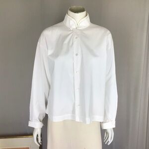 Double collar cotton shirt Eskandar